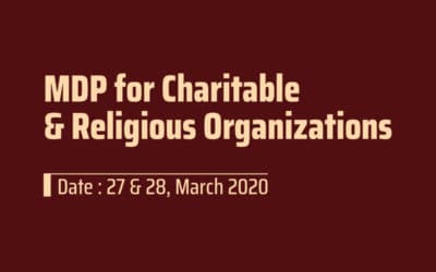 MDP for Charitable & Religious Organizations.
